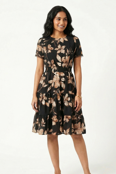 Nifty Soul Round Neck Dress 