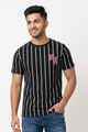 Dark Mens Stripe Tees - NY