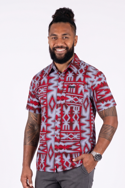 Tribal Mens Bula Shirt FB1879