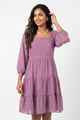 Nifty Soul L/S Ruffled Hem Dress 