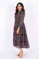 Nifty Soul L/S Ruffled Hem Dress With Lace