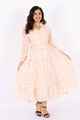 Nifty Soul L/S Ruffled Hem Dress With Lace