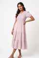 Nifty Soul V Neck Smocked Dress