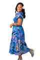 Akamu Smoked Ruffled Hem Dress Koroi