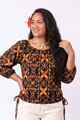 Tribal Origin Tie Waist Vale Top - Senikau
