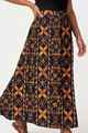 Tribal Origin Vale A line Maxi Flare Skirt - Senikau