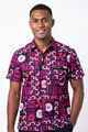 Tribal Origin Mens Bula Shirt- Tapa