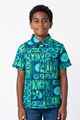 Tribal Origin Boys Bula Shirt- Tapa