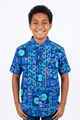 Tribal Origin Boys Bula Shirt- Tapa