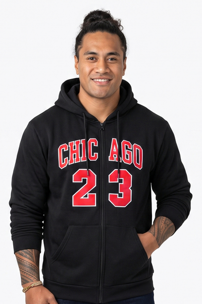 Dark Mens Fleece Hoodies- Chicago