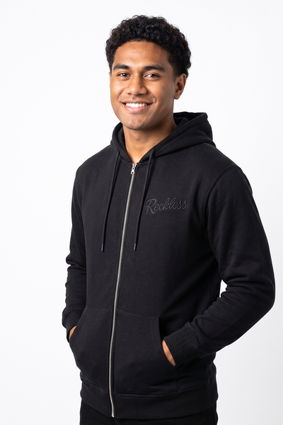 Dark Mens Fleece Hoodies- Reckless