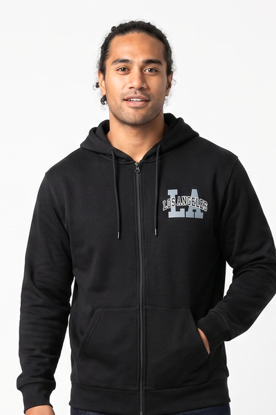 Dark Mens Fleece Hoodies- LA