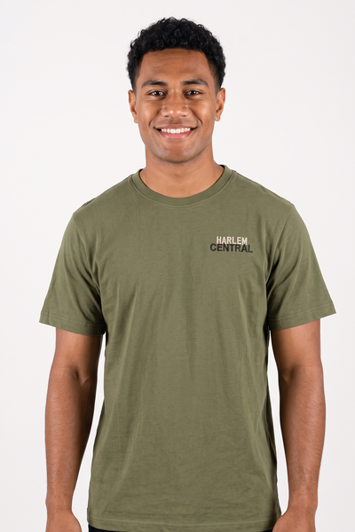 Dark Mens Relax Fit Panel Tees- Manchester