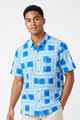 Fiji Day Mens Bula Shirt - Banner Blue