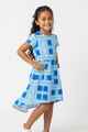 Fiji Day Girls Maddie Dress- Banner Blue