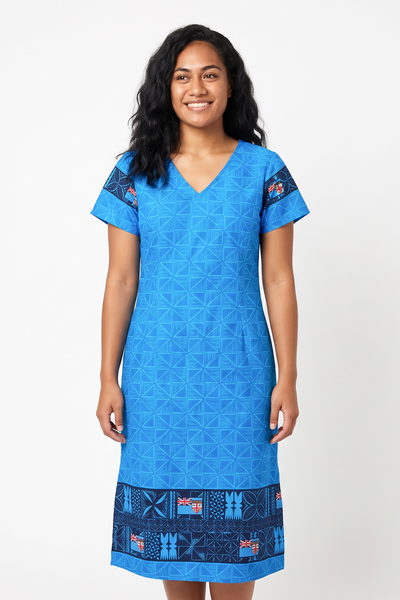 Fiji Day Ladies Rivi Dress- Land of Freedom