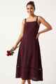 Nifty Soul Smocked Dress With Lace