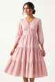 Nifty Soul Ruffled Hem Dress