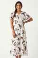 Nifty Soul Dress With Frill Sleeve