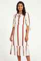 Nifty Soul Round Neck Stripped Dress