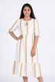 Nifty Soul Round Neck Stripped Dress
