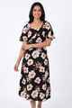 Nifty Soul Square Neck Dress With Back Tie