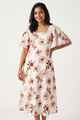 Nifty Soul Square Neck Dress With Back Tie