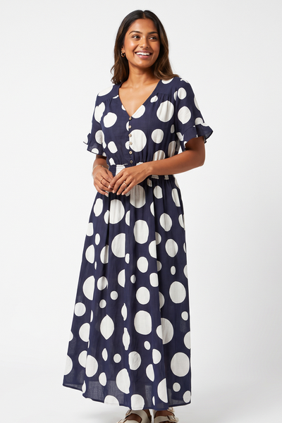 Nifty Soul Dress With Front Slit