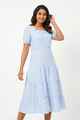 Nifty Soul Square Neck Stripped Dress
