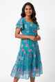 Nifty Soul Dress With Frill Sleeve