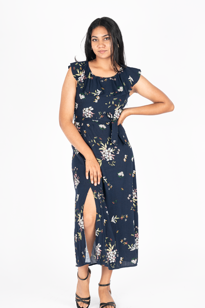 Nifty Soul Everly Frill Dress With Slit - Brands-Nifty Soul : S ...