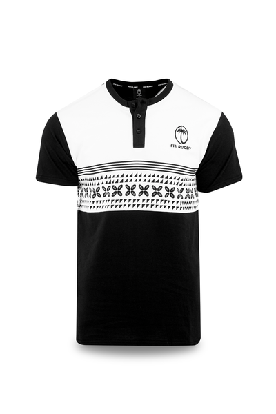 Fiji Rugby Mens Henley Tees - Nama